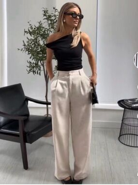 Zara black off the shoulder top . Never worn